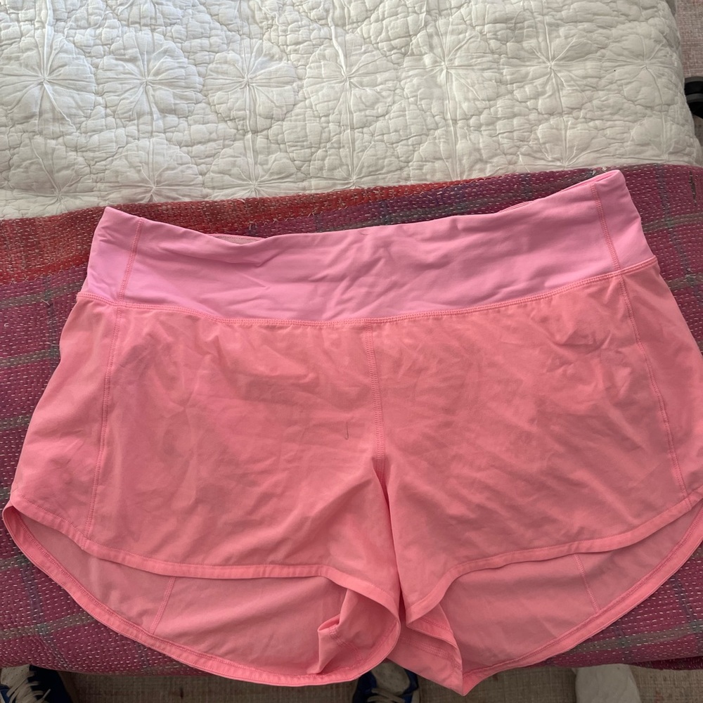 Pink lulu shorts